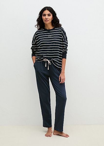 Marc O'Polo Pyjama Mix N Match Cotton Pyjama Set Long (2 tlg., 2tlg) mit la günstig online kaufen