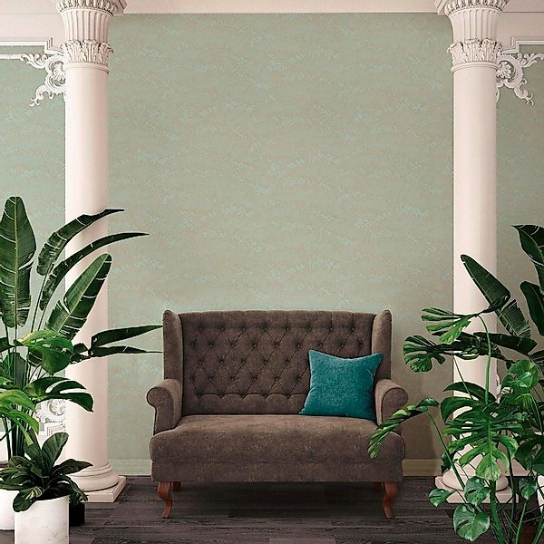 Bricoflor Skandinavische Tapete mit Blumen Moderne Blumentapete in Hellblau günstig online kaufen
