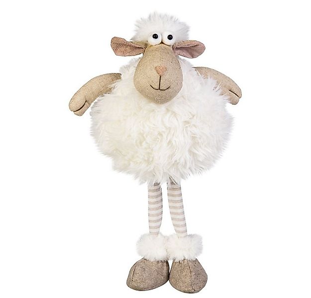 MICA Dekofigur Schaf stehend braun/weiß - ca. 15 x 12 x 32 cm günstig online kaufen