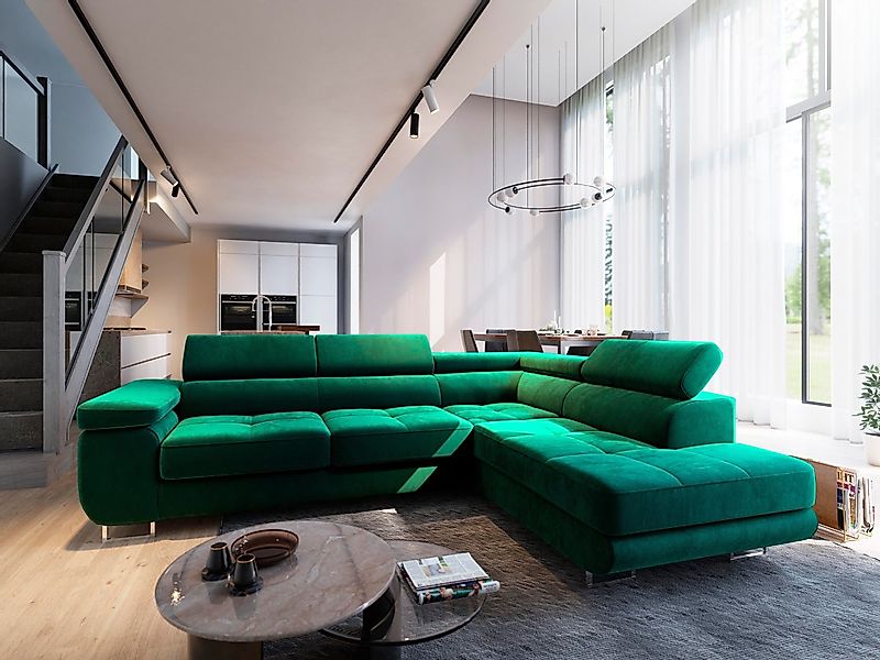 Masseno Ecksofa SELVA mit Schlaffunktion L-Form, günstig online kaufen