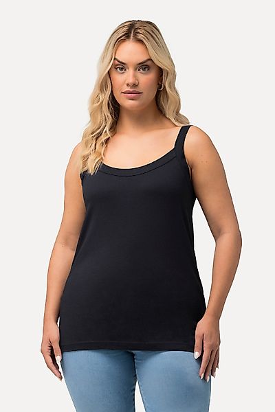 Ulla Popken Longtop Spaghettitop Rundhals Modalmix günstig online kaufen
