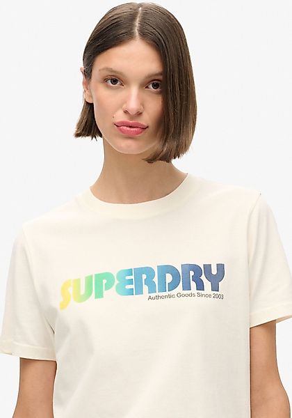 Superdry Kurzarmshirt RAINBOW LOGO RELAXED T günstig online kaufen