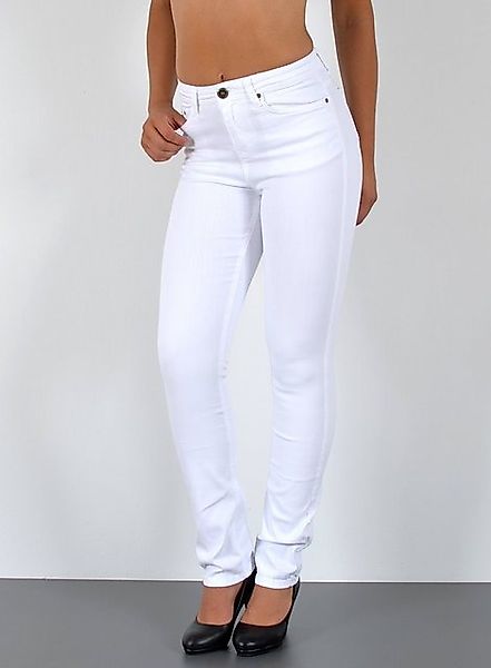 ESRA Straight-Jeans G1300 Damen Straight Fit Jeans-Hose High Waist, bis Übe günstig online kaufen