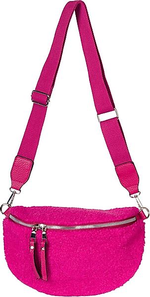 styleBREAKER Umhängetasche Teddyfell Halbmond Crossbody Bag günstig online kaufen
