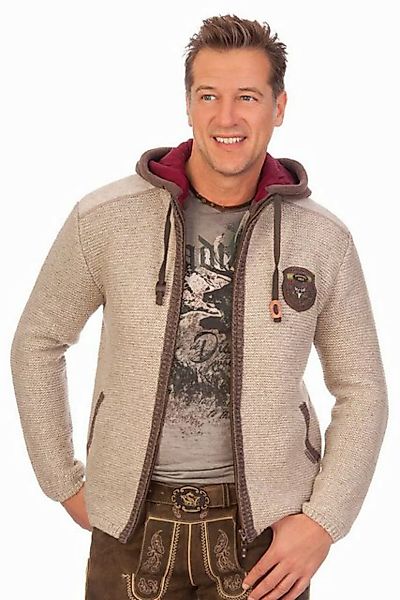 Spieth & Wensky Trachtenjacke Trachten Strickjacke DAKAR mittelgrau günstig online kaufen