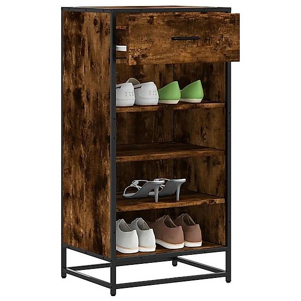 vidaXL Schuhschrank Schuhregal Räuchereiche 48x38x97,5 cm Holzwerkstoff günstig online kaufen