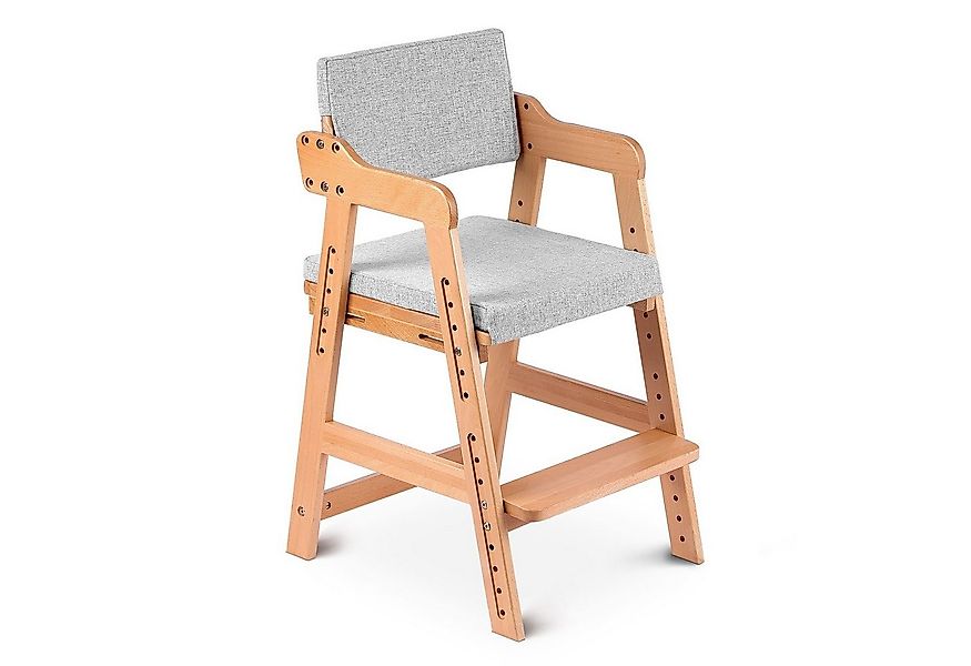 Ezebaby Holzstuhl Mitwachsender Holz Stuhl Kinderstuhl f. kinder ab 2 Jahre günstig online kaufen