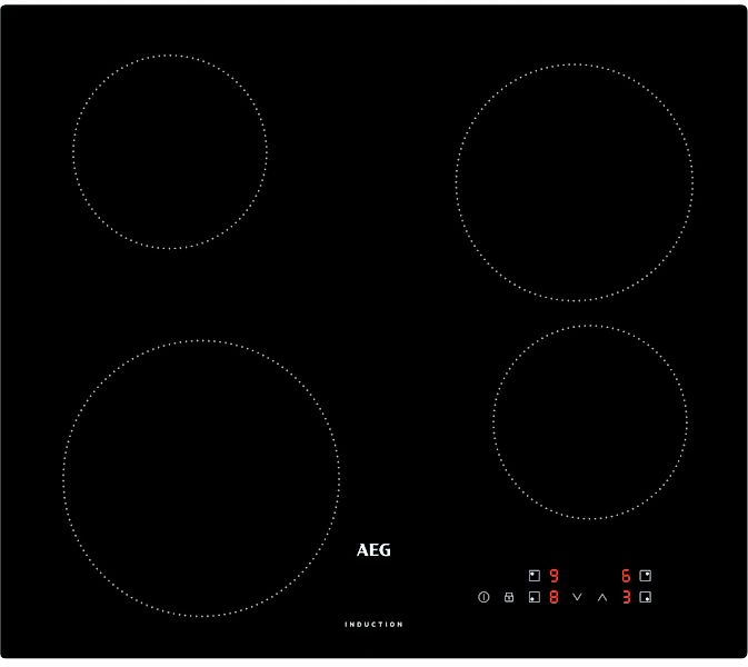 AEG Induktions-Kochfeld "IB6420ACB" 9 Stufen + Booster, Topferkennung, Rest günstig online kaufen