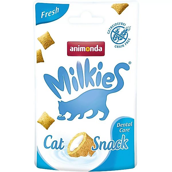 Animonda Katzensnack Milkies Knusperkissen Fresh Dental Care 30 g günstig online kaufen