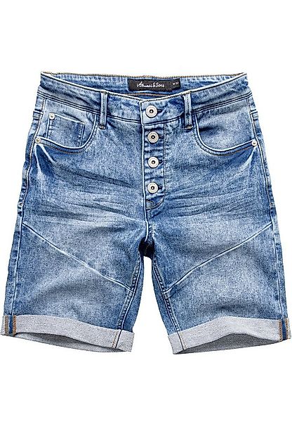 Amaci&Sons Jeansshorts NILES Jeansshorts Herren Bermuda Jeans Short Hose Re günstig online kaufen