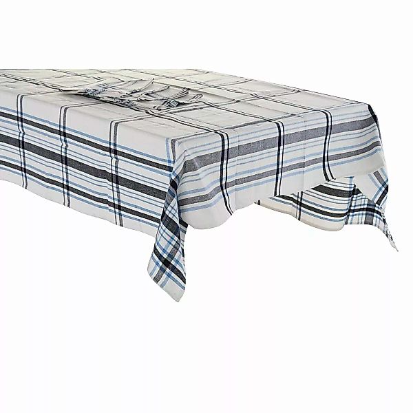 Tischdecke Und Servietten Dkd Home Decor Beige Blau Baumwolle (250 X 150 X günstig online kaufen