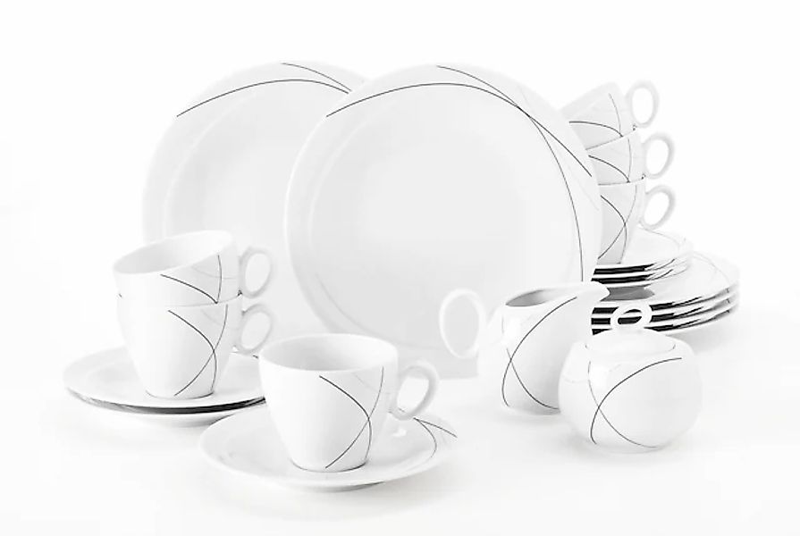 Seltmann Weiden Kaffeeservice »Geschirr-Set, Service Trio Highline«, (Set, günstig online kaufen