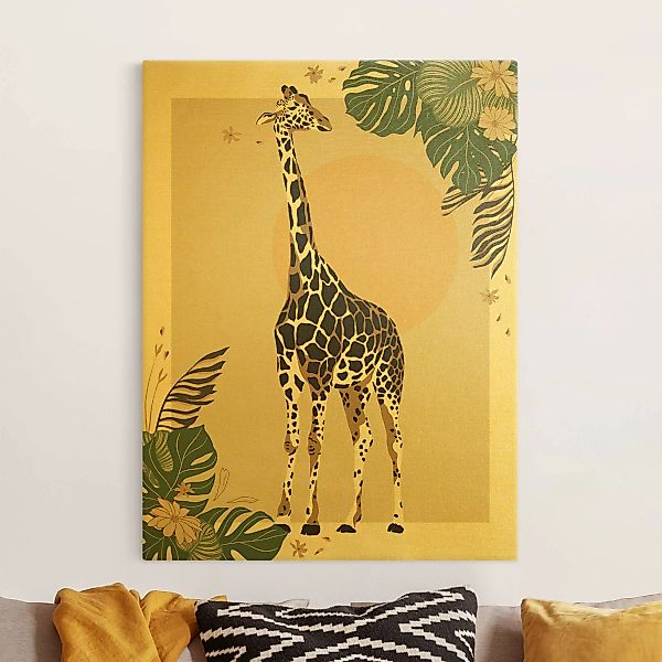 Leinwandbild Safari Tiere - Giraffe günstig online kaufen