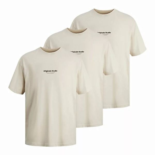 Jack & Jones T-Shirt 3er Pack Jorvesterbro Tee SS Crew Neck mit modischem S günstig online kaufen