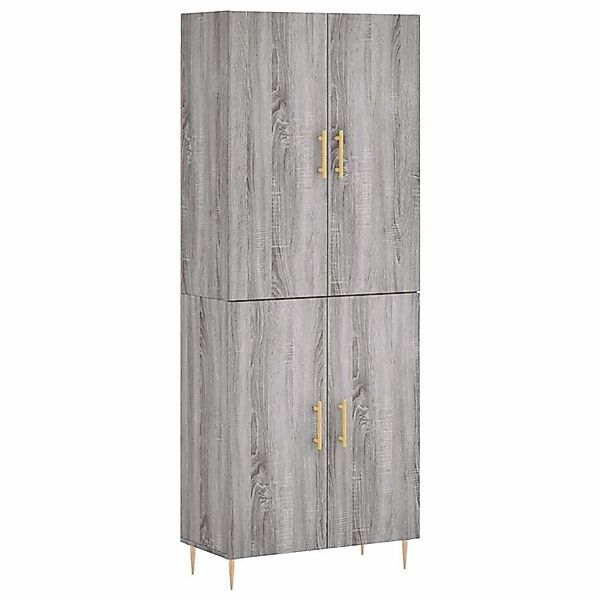 vidaXL Highboard Grau Sonoma 69,5x34x180 cm Holzwerkstoff 3195673 günstig online kaufen
