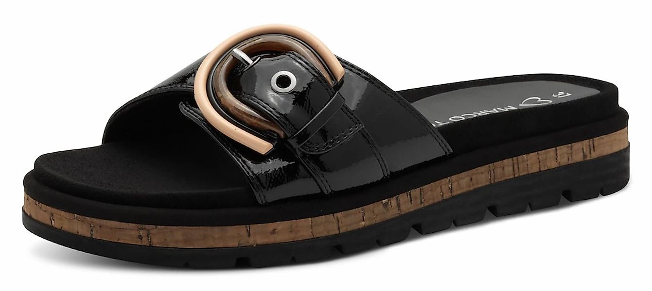 MARCO TOZZI Pantolette, Plateau, Sommerschuh, Schlupfschuh mit dekorativer günstig online kaufen