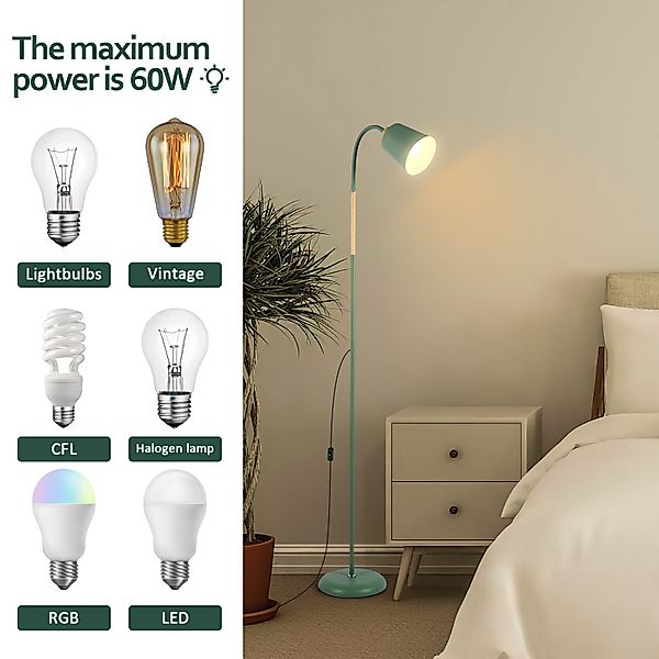 Auralum Stehlampe Leselampe Grün Giraffe, Schwenkbare günstig online kaufen