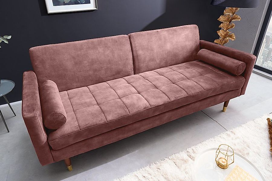 riess-ambiente Schlafsofa COUTURE 200cm altrosa / günstig online kaufen