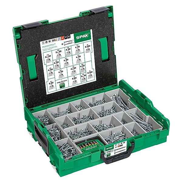 Spax Montagekoffer L-Boxx Senkkopf T-Star Plus Wirox 2.445 Schrauben und Bi günstig online kaufen