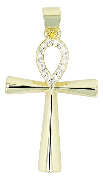 AKZENT Kettenanhänger Ankh 925/- Echt Silber günstig online kaufen