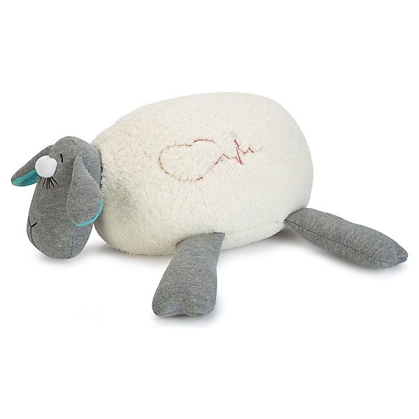 Beeztees Tierkuscheltier Puppy Spielzeug Herzschlag grau-weiß günstig online kaufen