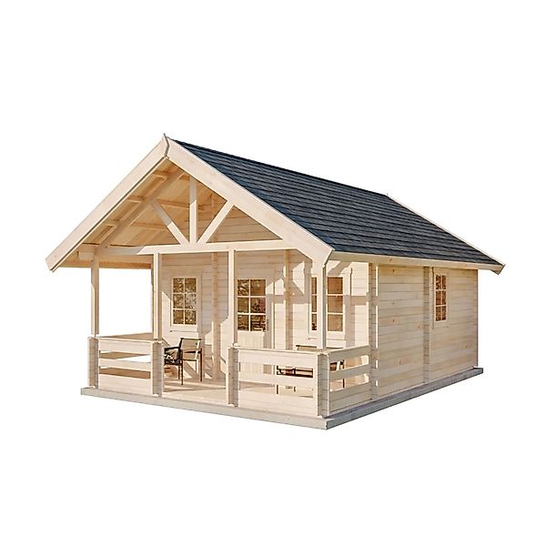 Alpholz Gartenhaus Lillehammer Satteldach Tauchimprägniert 549 cm x 746 cm günstig online kaufen