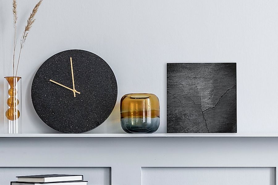 OneMillionCanvasses® Leinwandbild Beton - Schwarz - günstig online kaufen