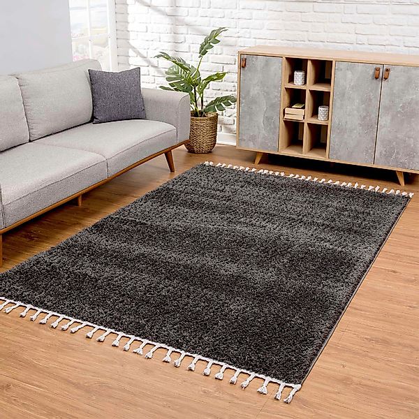 Carpet City Hochflor-Teppich Pulpy 100, rechteckig, günstig online kaufen