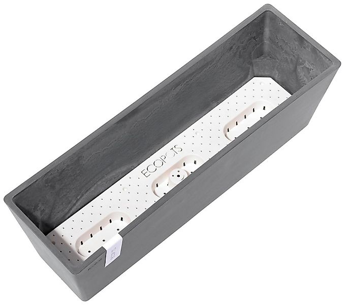ECOPOTS Blumentopf Bruges, mit Wasserbehälter, BxTxH: 17x55x17 cm günstig online kaufen