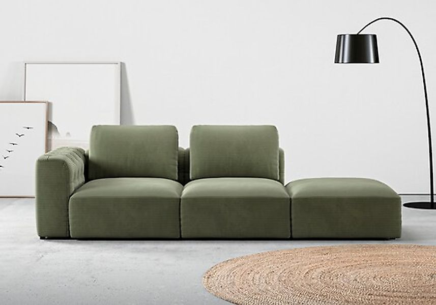 Home affaire Chaiselongue »Cushid« Modul-Sofa, bestehend aus 2-Sitzer und H günstig online kaufen