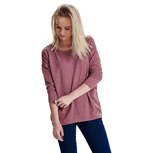 Only Elcos Solid 3/4 Ärmel T-shirt XL Mesa Rose / Melange günstig online kaufen