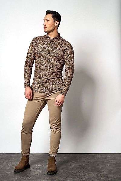 DESOTO Hemd Kent Blätter Orange - Größe L günstig online kaufen