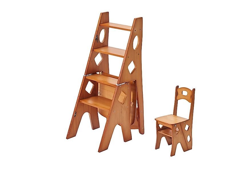 TWSOUL Tritthocker Klappbarer Bibliotheksleiterstuhl, Multifunktionaler Kla günstig online kaufen