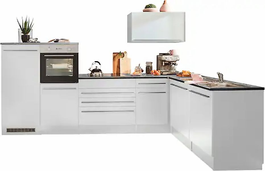 BASIC by Balculina Winkelküche "Jazz" Stellbreite 320/175 cm, wahlweise mit günstig online kaufen