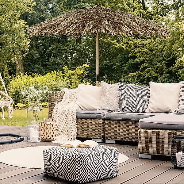relaxdays Sonnenschirm Hawaii Sonnenschirm, XXL günstig online kaufen
