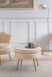 SalesFever Polsterhocker Calm Gepolsterter Hocker mit günstig online kaufen