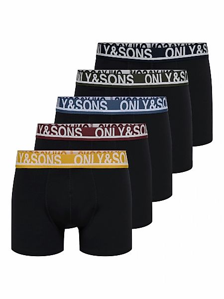 ONLY & SONS Boxershorts "ONSTREY SOLID BOXER 5PACK OTL" Packung, 5 Stk. günstig online kaufen