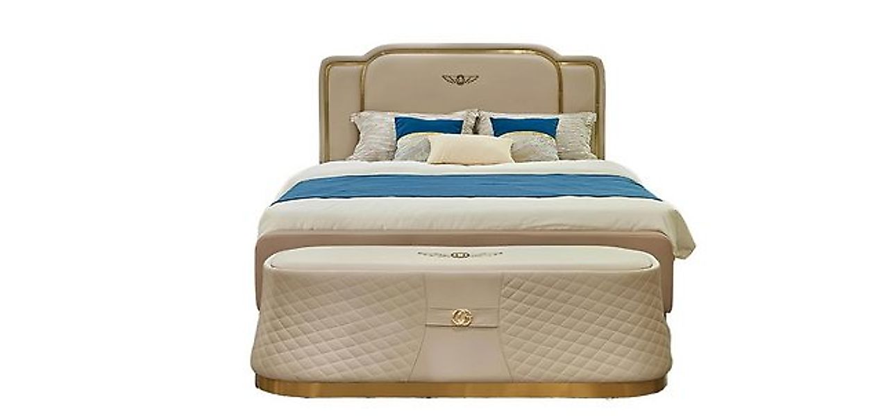 JVmoebel Bett Bett Polster Design Luxus Doppel Hotel Betten Ehe 180x200cm S günstig online kaufen