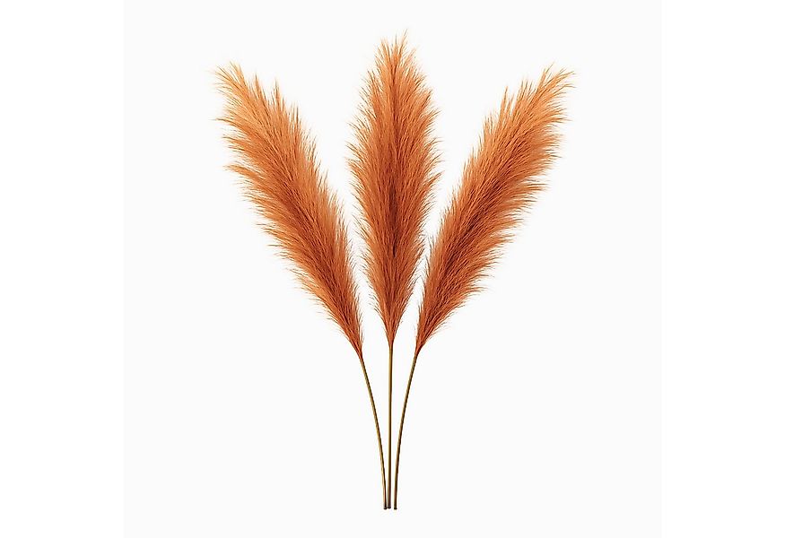 Kunstgras Pampasgras Deko Künstlich XXL Pampasgras Braun - Terracotta Pampa günstig online kaufen