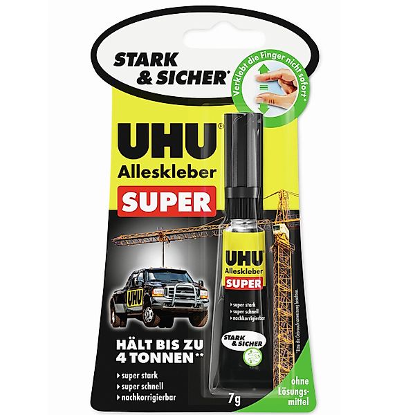 Uhu Alleskleber Super Stark & Sicher Transparent 7 g günstig online kaufen