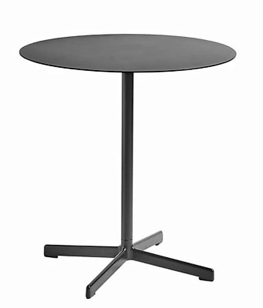 Runder Tisch Neu metall schwarz / Ø 70 cm - Metall - Hay - Schwarz günstig online kaufen