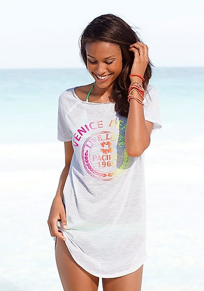 Venice Beach Longshirt mit Frontprint, Shirtkleid, günstig online kaufen