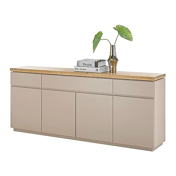 expendio Sideboard Previn 2 Warmgrau lackiert 200x86x40 cm günstig online kaufen