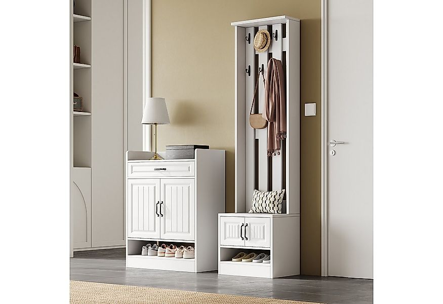 OKWISH Garderoben-Set Modernes Flurmöbel, (Garderobenset – Wandgarderobe in günstig online kaufen