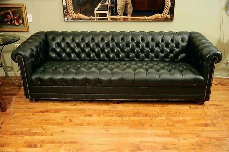 JVmoebel Chesterfield-Sofa, Chesterfield Design Polster Couch Leder Sofa Ga günstig online kaufen
