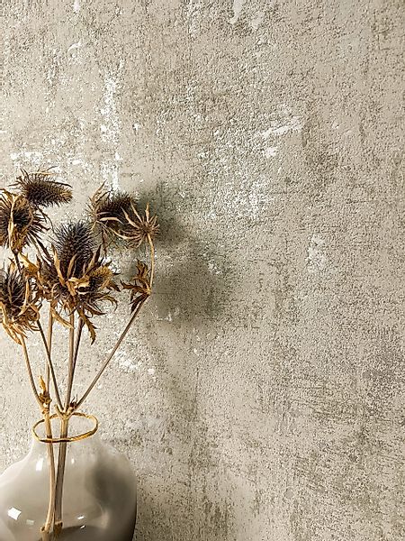 Newroom Vliestapete, Taupe Tapete Modern Beton günstig online kaufen
