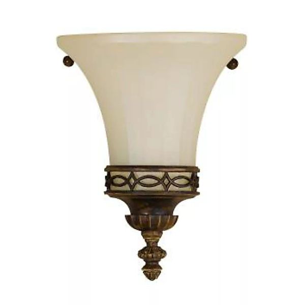 Wandlampe ANABELL 1 Braun Landhaus Lampe Blendarm günstig online kaufen