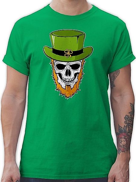 Shirtracer T-Shirt Totenkopf Kleeblatt St. Patricks Day günstig online kaufen