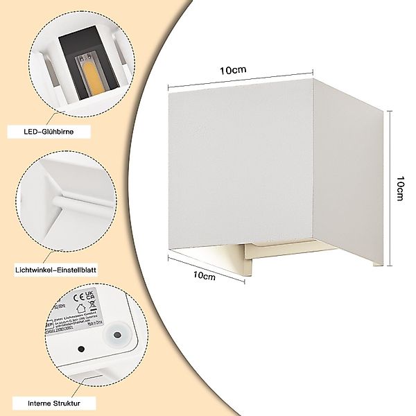 ZMH LED Wandleuchte Innen Flurlampe Innen günstig online kaufen