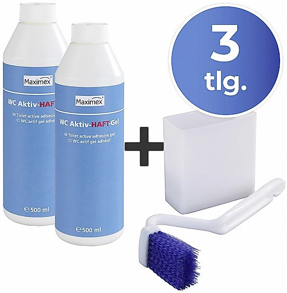 Maximex Reinigungs-Set "WC-Randreiniger und WC-Aktiv-Haftgel" bei hartnäcki günstig online kaufen